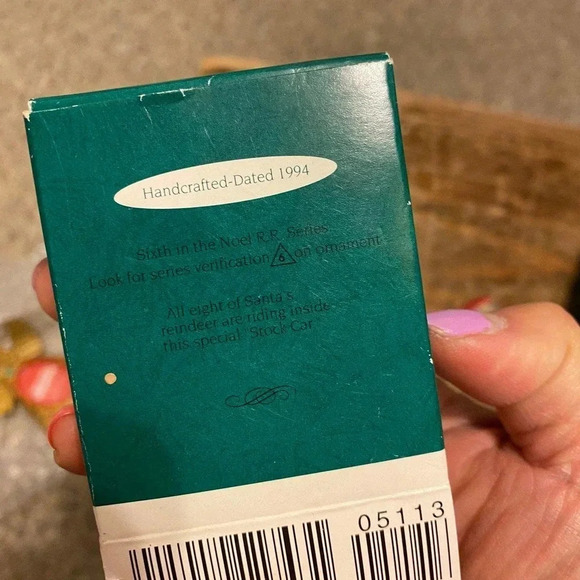 Vintage Hallmark Handcrafted date 1994 Christmas Ornament - Picture 2 of 2